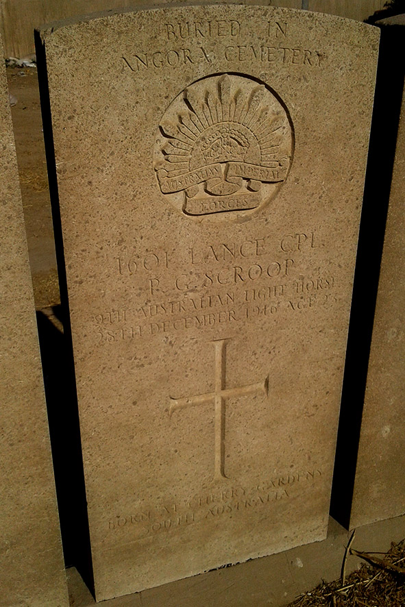 LCPL Scroop's headstone