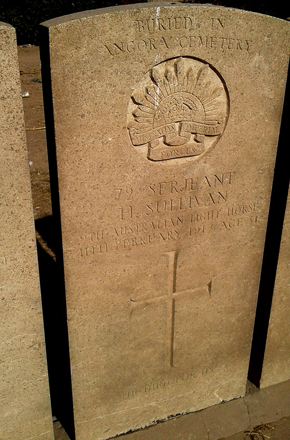 Sgt H Sullivan's headstone